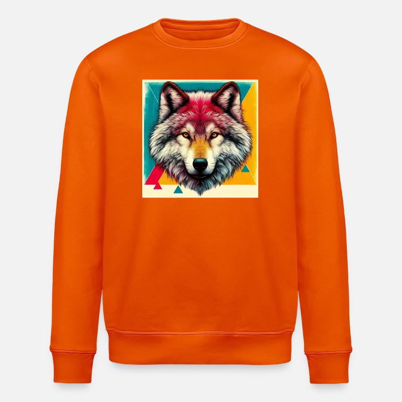 Wolf - Stanley/Stella Unisex Bio-Sweatshirt ROLLER - Tieforange