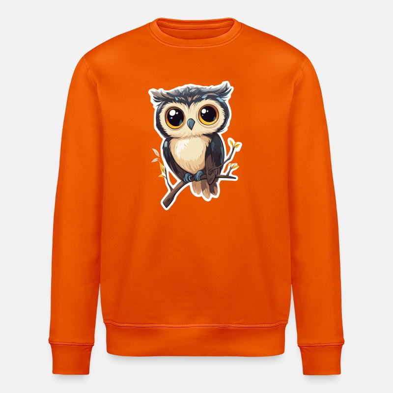 Eule - Stanley/Stella Unisex Bio-Sweatshirt ROLLER - Tieforange