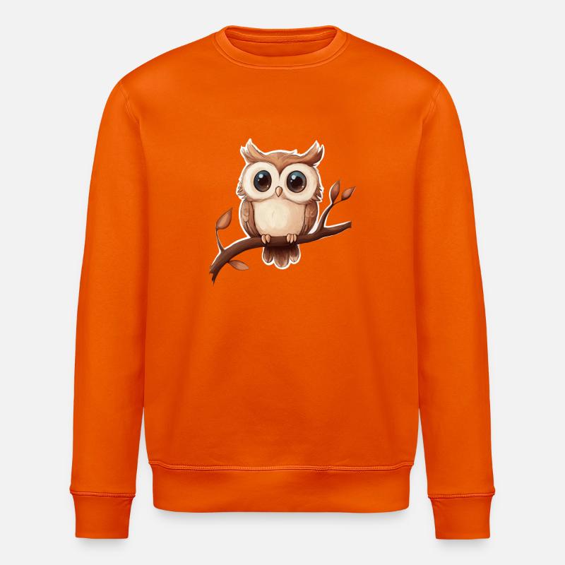 Eule - Stanley/Stella Unisex Bio-Sweatshirt ROLLER - Tieforange