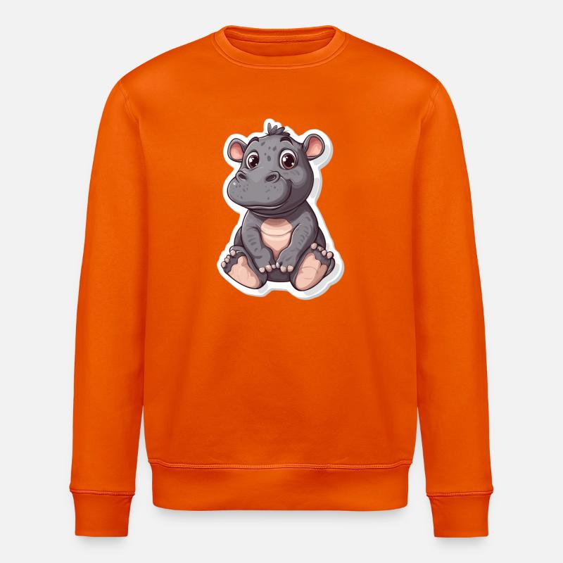 Nilpferd - Stanley/Stella Unisex Bio-Sweatshirt ROLLER - Tieforange