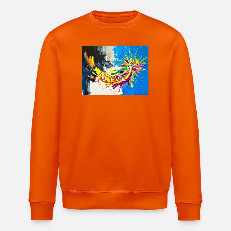 Lebendig - Stanley/Stella Unisex Bio-Sweatshirt ROLLER - Tieforange