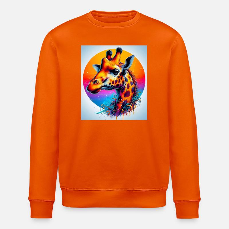 Giraffe - Stanley/Stella Unisex Bio-Sweatshirt ROLLER - Tieforange