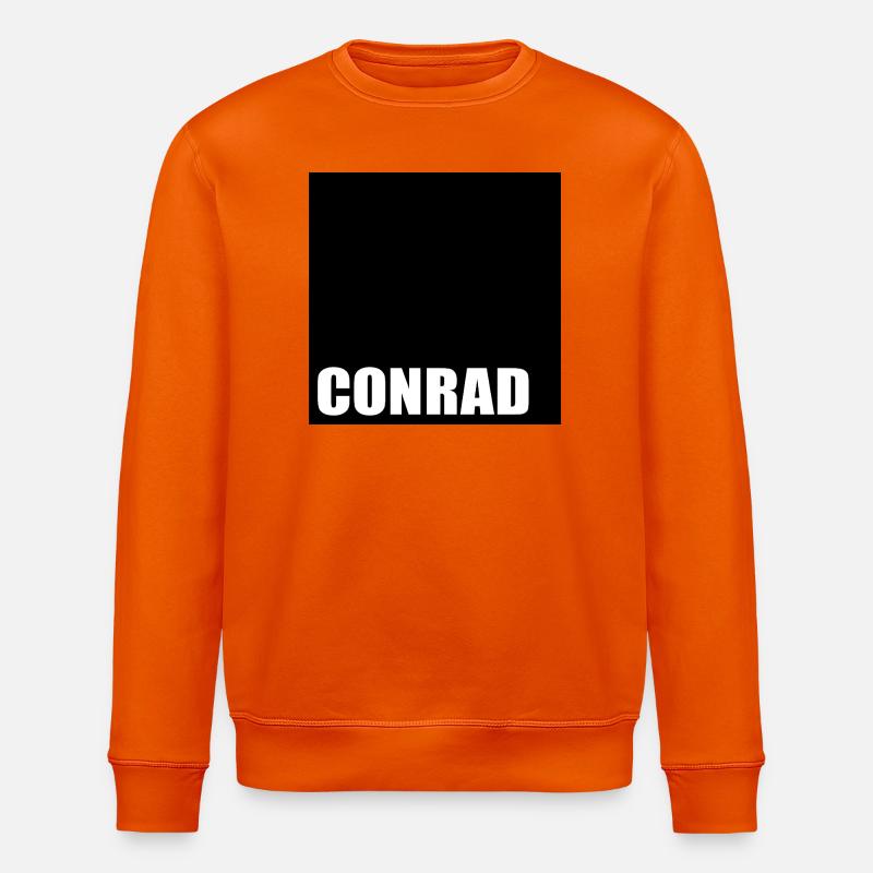 JUNGE VORNAME CONRAD - Stanley/Stella Unisex Bio-Sweatshirt ROLLER - Tieforange