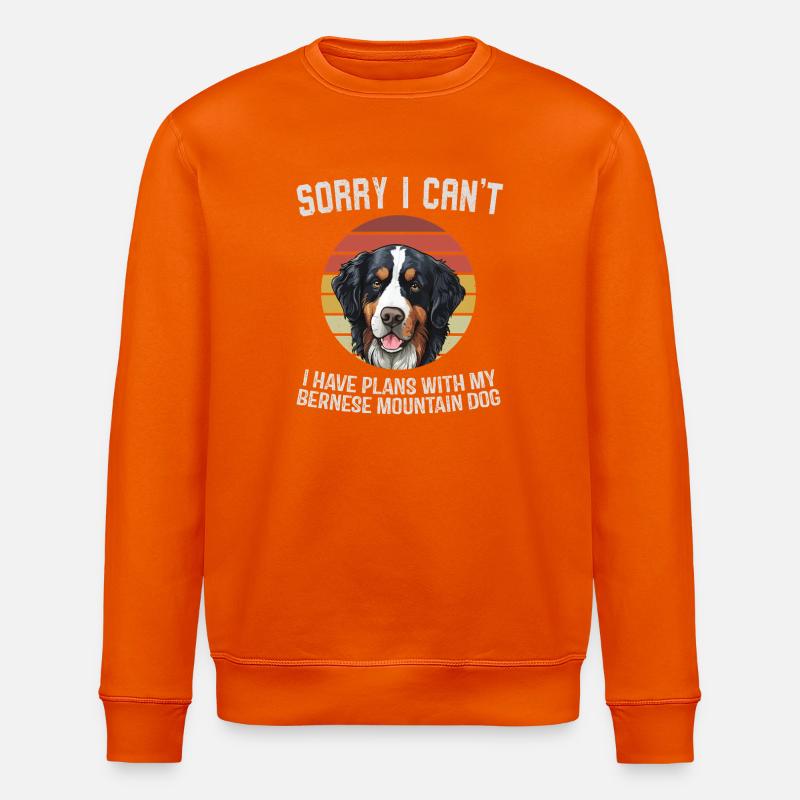 Bouvier bernois design humoristique - Sweat bio ROLLER Stanley/Stella Unisexe - orange profond