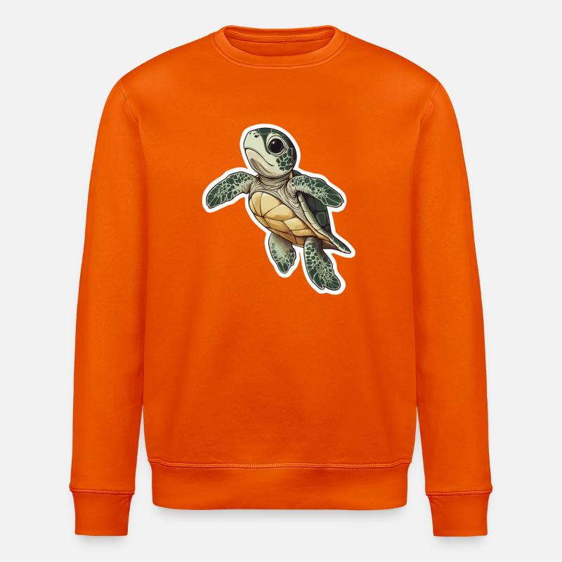 Schildkröte - Stanley/Stella Unisex Bio-Sweatshirt ROLLER - Tieforange
