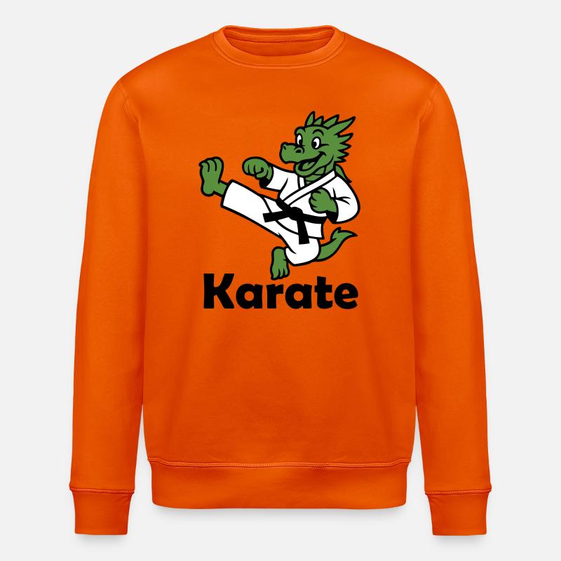 Karate Drache - Stanley/Stella Unisex Bio-Sweatshirt ROLLER - Tieforange
