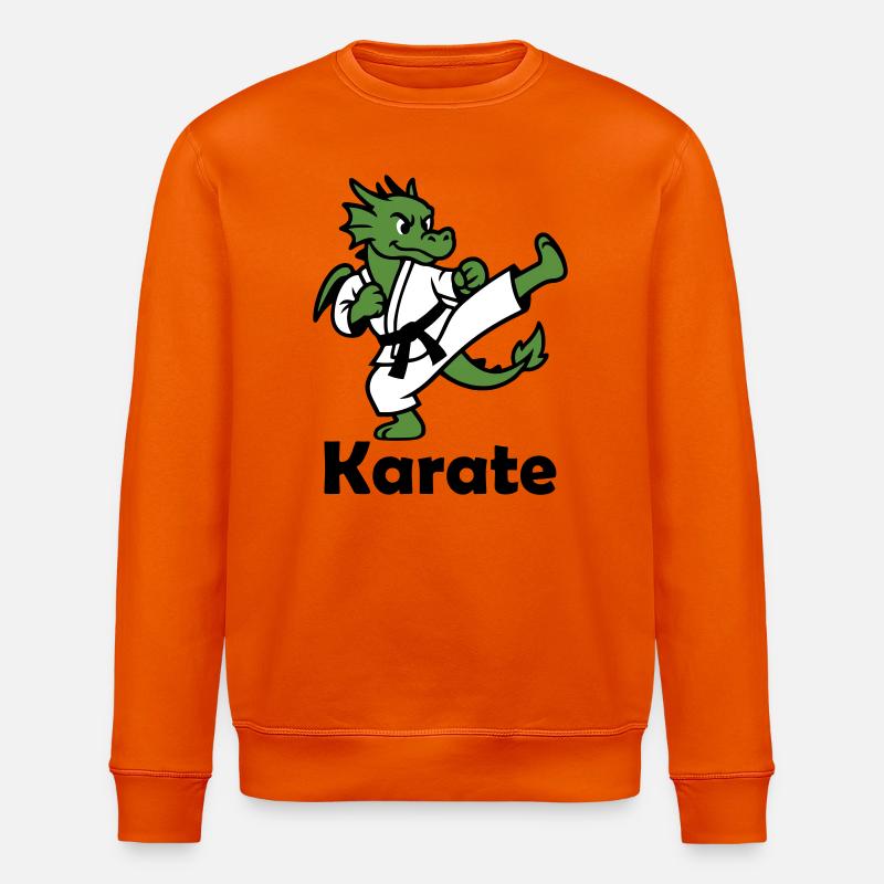 Karate Drache - Stanley/Stella Unisex Bio-Sweatshirt ROLLER - Tieforange