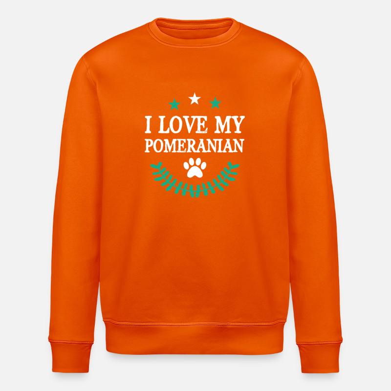 POMERANIAN - Stanley/Stella Unisex Bio-Sweatshirt ROLLER - Tieforange