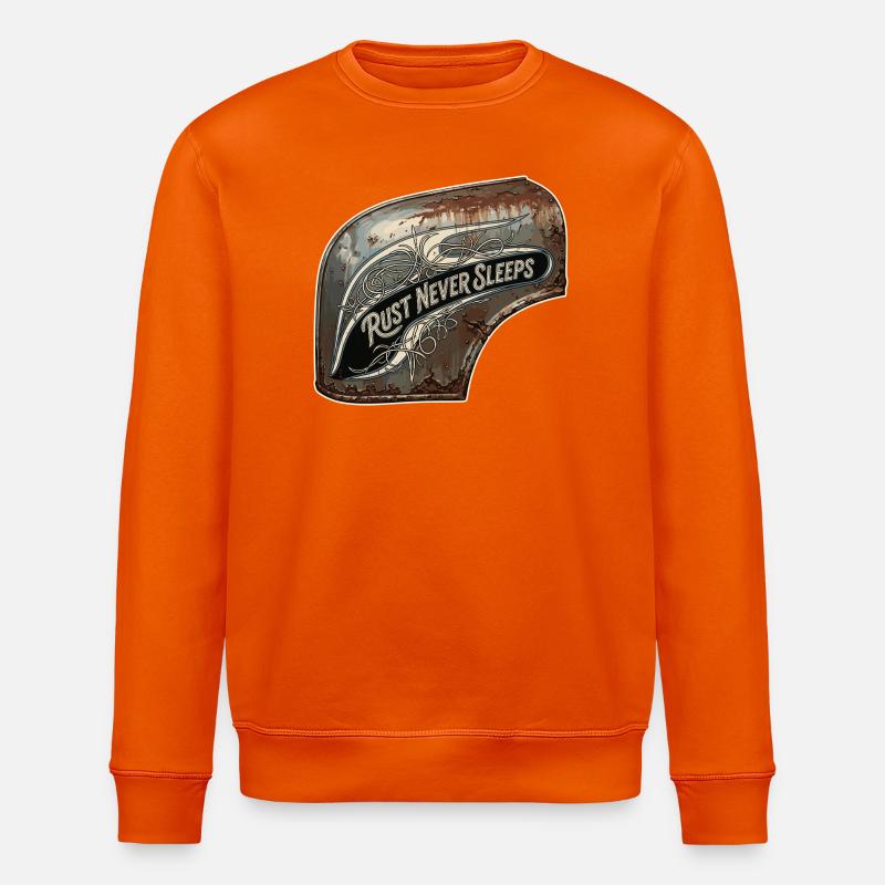 Rost nie schläft Metallkunst - Stanley/Stella Unisex Bio-Sweatshirt ROLLER - Tieforange