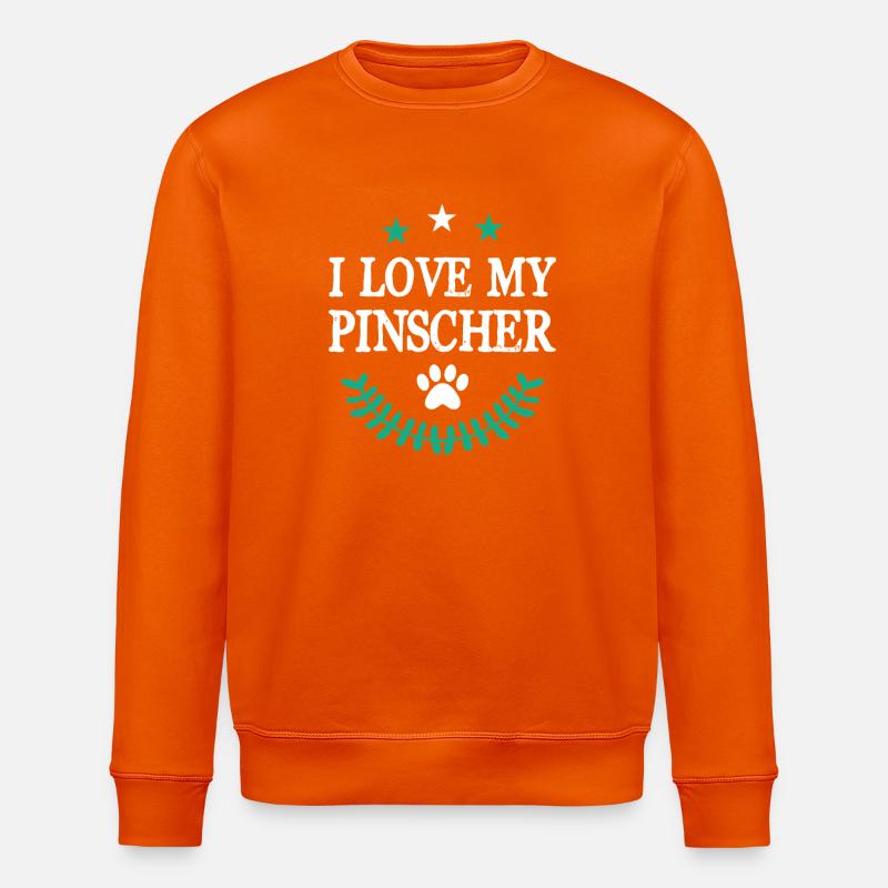 J’adore mon Pinscher - Sweat bio ROLLER Stanley/Stella Unisexe - orange profond