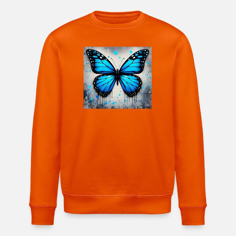 papillon - Sweat bio ROLLER Stanley/Stella Unisexe - orange profond