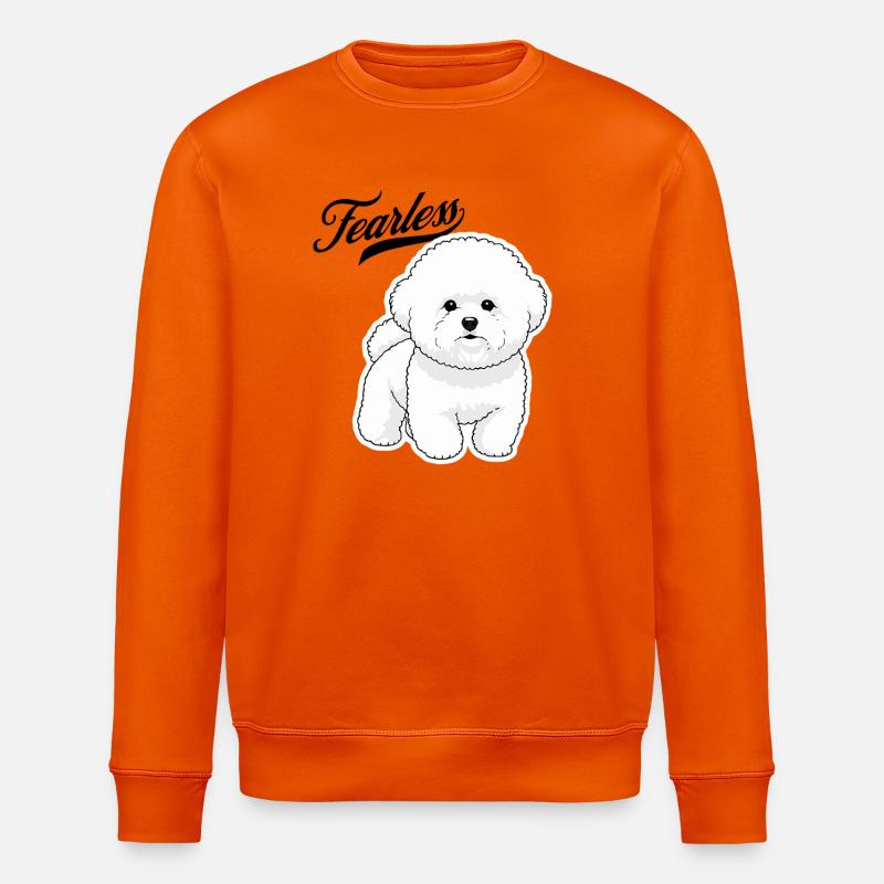 Fearless Caniche - Sweat bio ROLLER Stanley/Stella Unisexe - orange profond