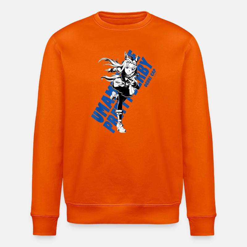 Manga-Heldin mit dynamischem Stil - Stanley/Stella Unisex Bio-Sweatshirt ROLLER - Tieforange