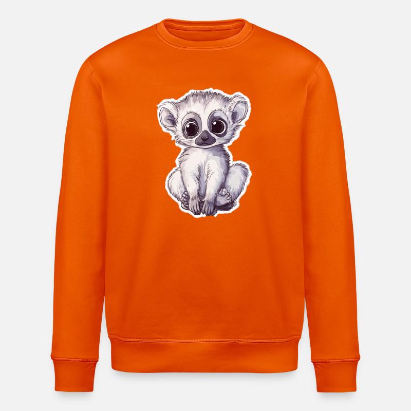 Lemur - Stanley/Stella Unisex Bio-Sweatshirt ROLLER - Tieforange