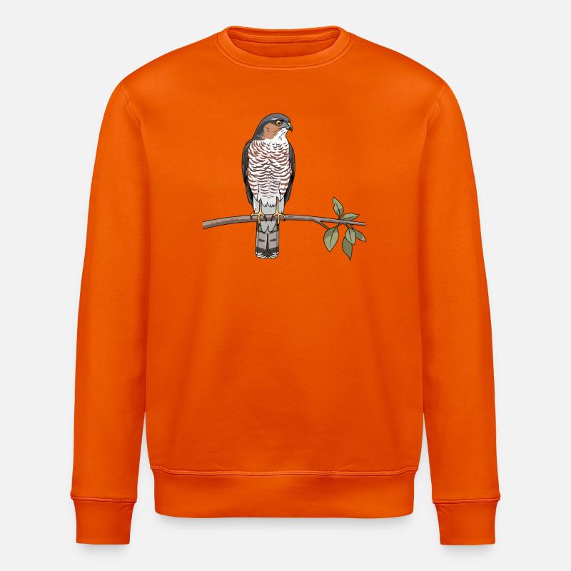 Sperber Greifvogel - Stanley/Stella Unisex Bio-Sweatshirt ROLLER - Tieforange