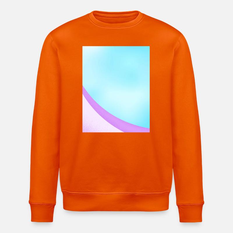 Abstract Pastel Gradient Design - Stanley/Stella ROLLER Unisex Organic Sweatshirt - bright orange