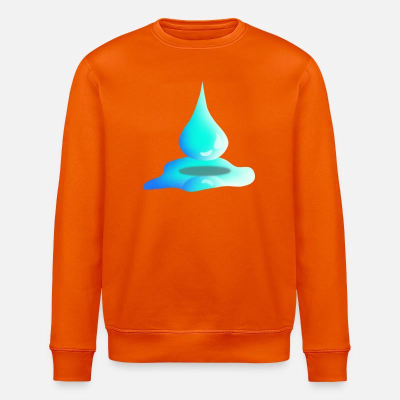 Wassertropfen | Wasser | Natur - Stanley/Stella Unisex Bio-Sweatshirt ROLLER - Tieforange
