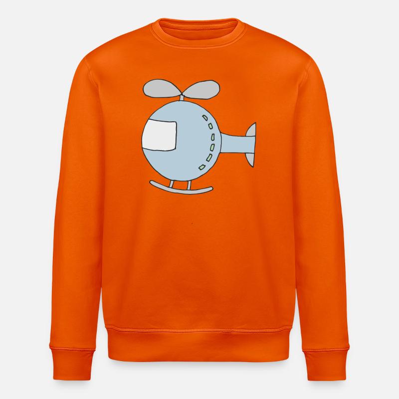 Conception d'hélicoptère ludique pour les enfants - Sweat bio ROLLER Stanley/Stella Unisexe - orange profond