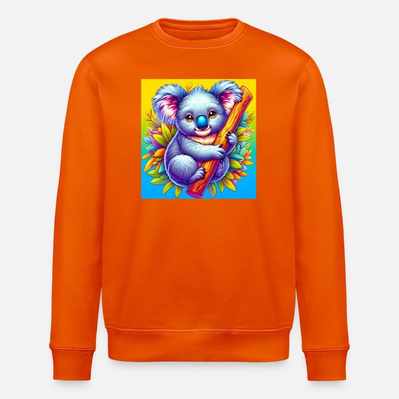 Koala - Stanley/Stella ROLLER Unisex Organic Sweatshirt - bright orange