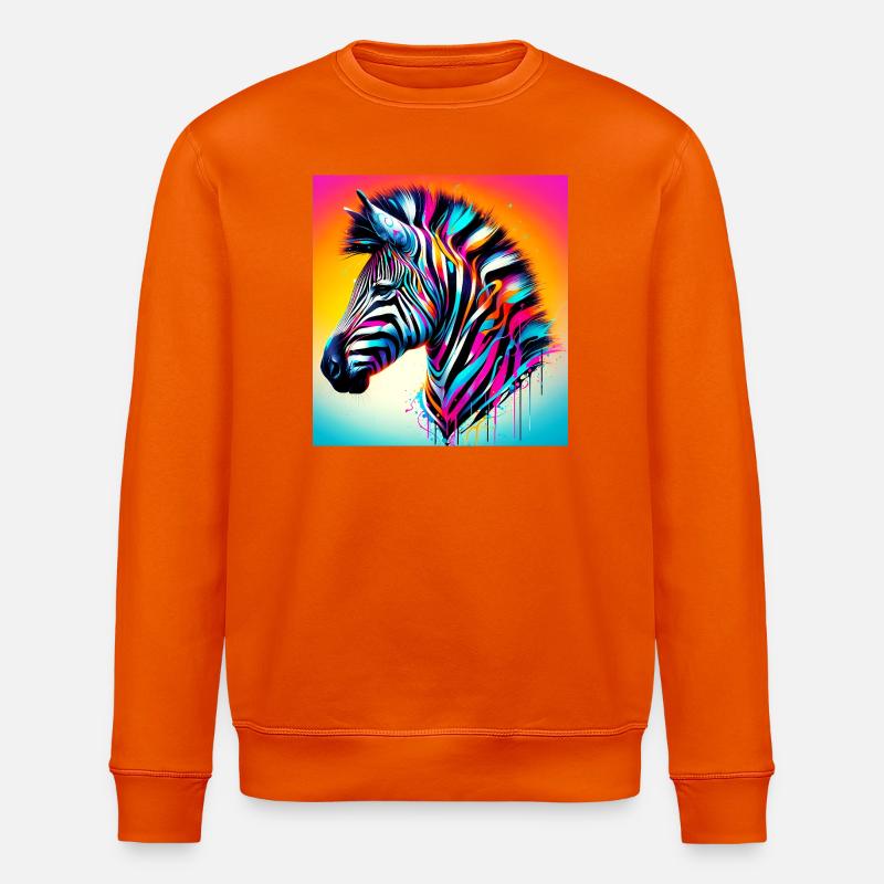 Zebra - Stanley/Stella Unisex Bio-Sweatshirt ROLLER - Tieforange