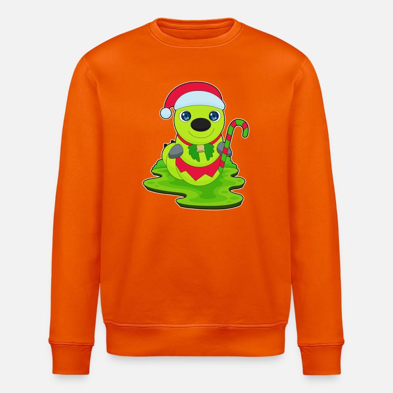 Chenille Canne de Noël - Sweat bio ROLLER Stanley/Stella Unisexe - orange profond