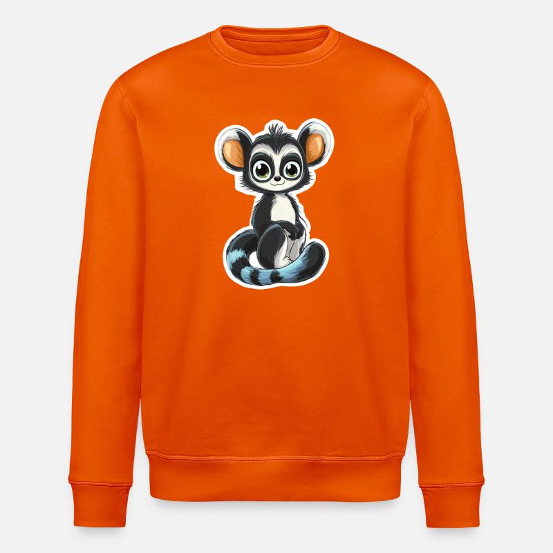 Lemur - Stanley/Stella Unisex Bio-Sweatshirt ROLLER - Tieforange