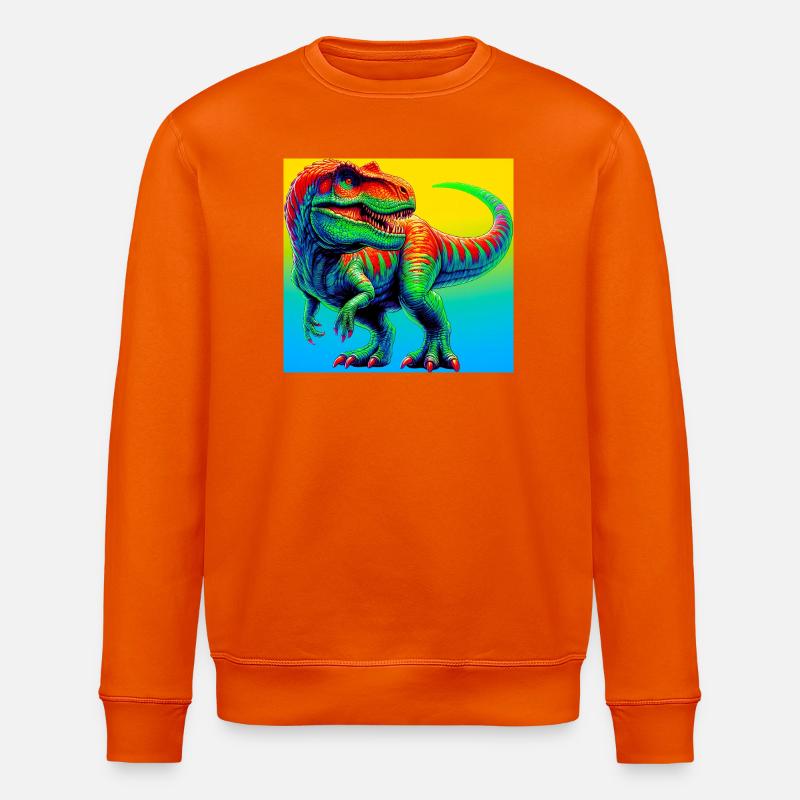Dinosaurier - Stanley/Stella Unisex Bio-Sweatshirt ROLLER - Tieforange