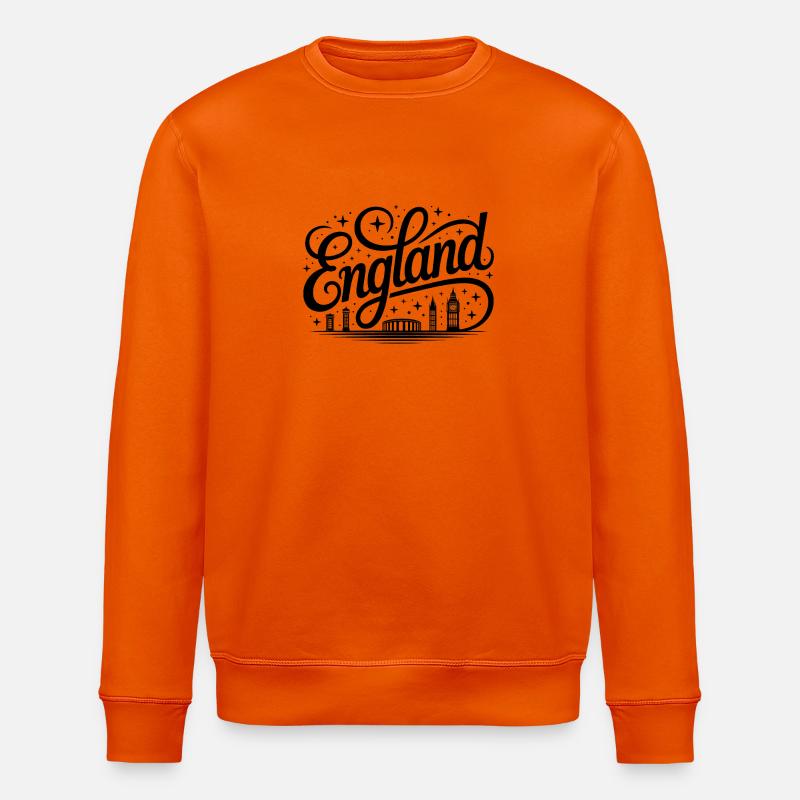 Angleterre - Souvenir Design - Sweat bio ROLLER Stanley/Stella Unisexe - orange profond