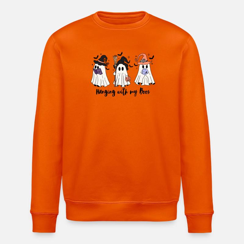 🧙 ♀️ Witchy Ghost Squad – Effrayant et mignon 👻 - Sweat bio ROLLER Stanley/Stella Unisexe - orange profond