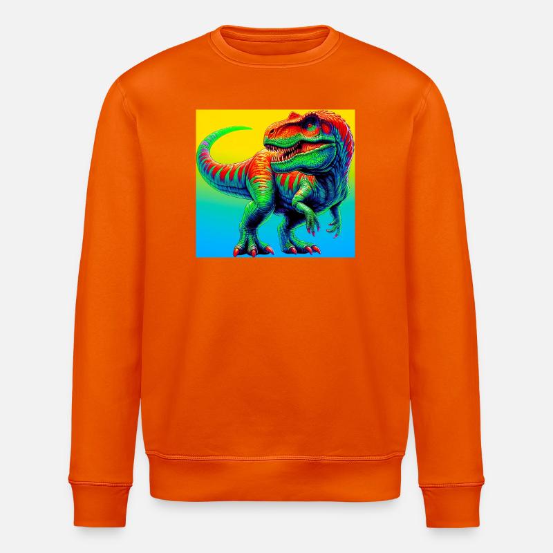 Dinosaurier - Stanley/Stella Unisex Bio-Sweatshirt ROLLER - Tieforange
