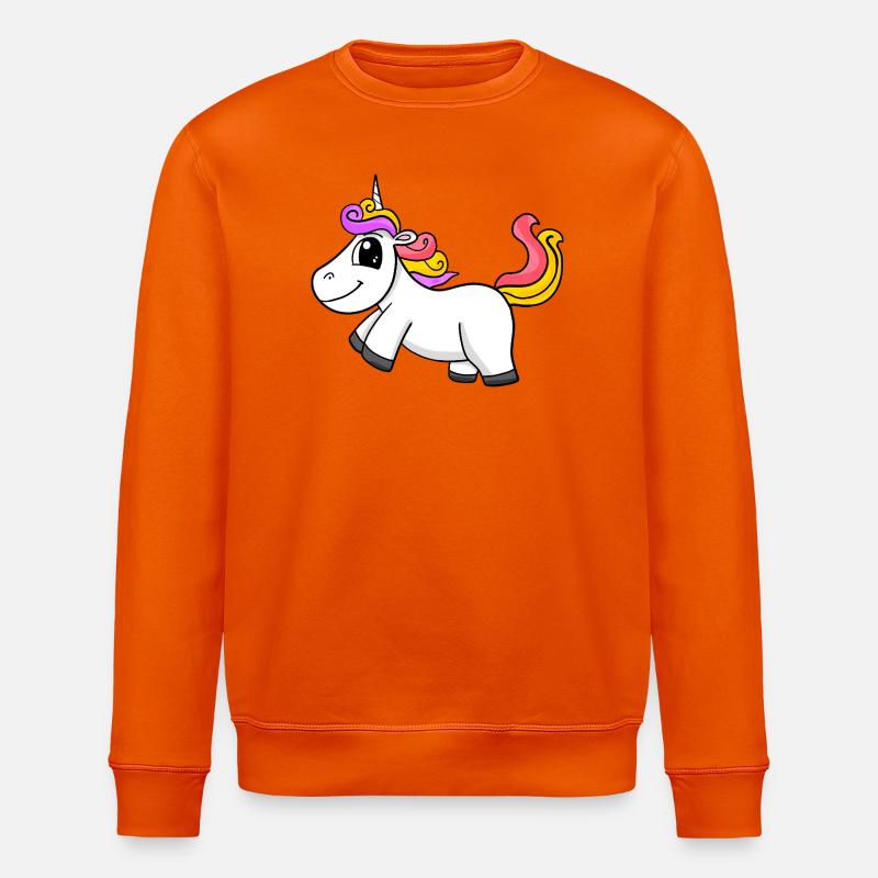 Magisches Einhorn - Stanley/Stella Unisex Bio-Sweatshirt ROLLER - Tieforange