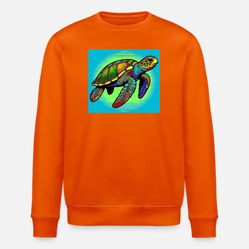 Schildkröte - Stanley/Stella Unisex Bio-Sweatshirt ROLLER - Tieforange