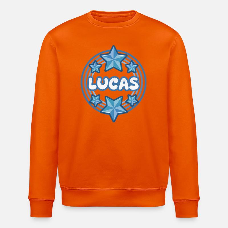 Lucas comme nom - Sweat bio ROLLER Stanley/Stella Unisexe - orange profond