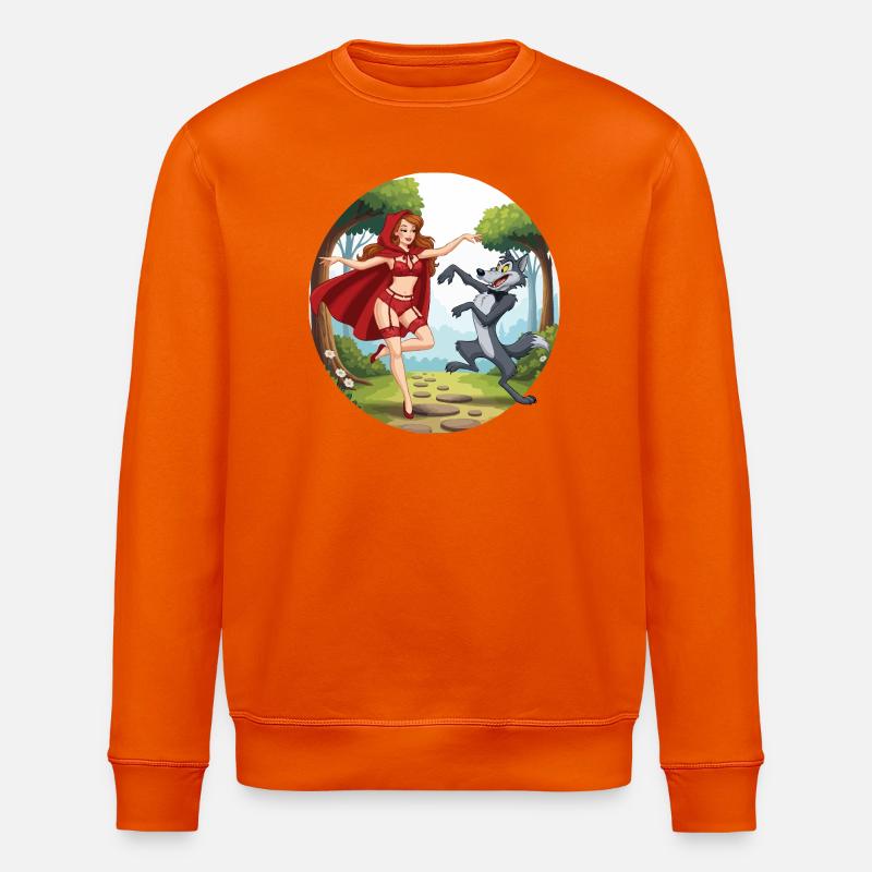 Roodkapje_danst_met_wolf - Sweat bio ROLLER Stanley/Stella Unisexe - orange profond