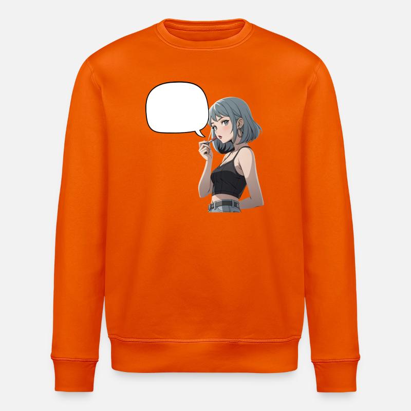 Sprechblasen Noirheldin CropTop - Stanley/Stella Unisex Bio-Sweatshirt ROLLER - Tieforange