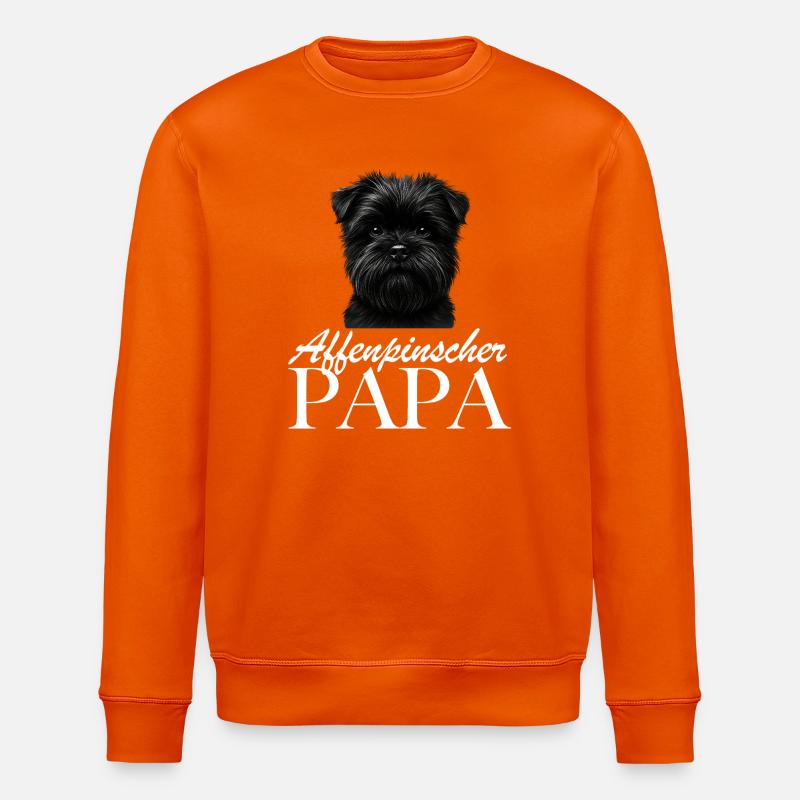 Hundefoto mit schnellem Schnauzer Blick - Stanley/Stella Unisex Bio-Sweatshirt ROLLER - Tieforange