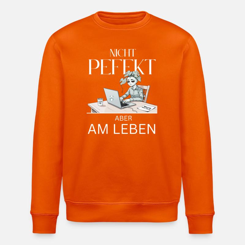 Pas parfait, mais vivant - Sweat bio ROLLER Stanley/Stella Unisexe - orange profond
