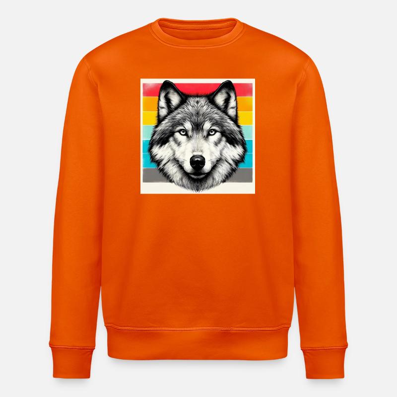Wolf - Stanley/Stella Unisex Bio-Sweatshirt ROLLER - Tieforange