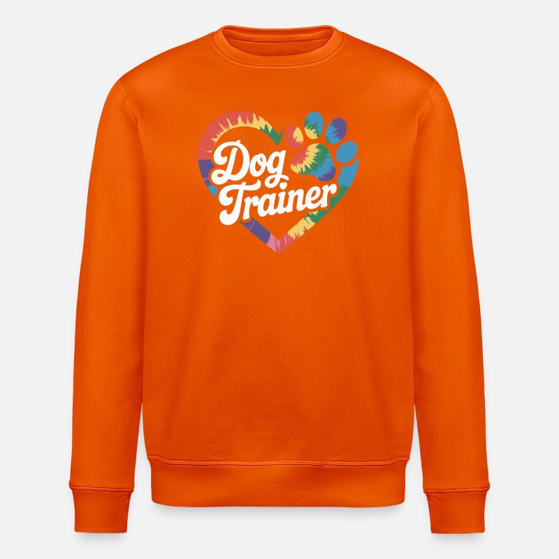Hundetrainer Hundetraining - Stanley/Stella Unisex Bio-Sweatshirt ROLLER - Tieforange