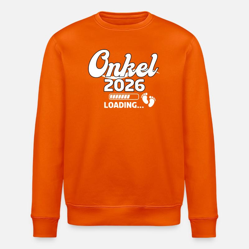 Uncle 2026 Loading Design - Stanley/Stella ROLLER Unisex Organic Sweatshirt - bright orange