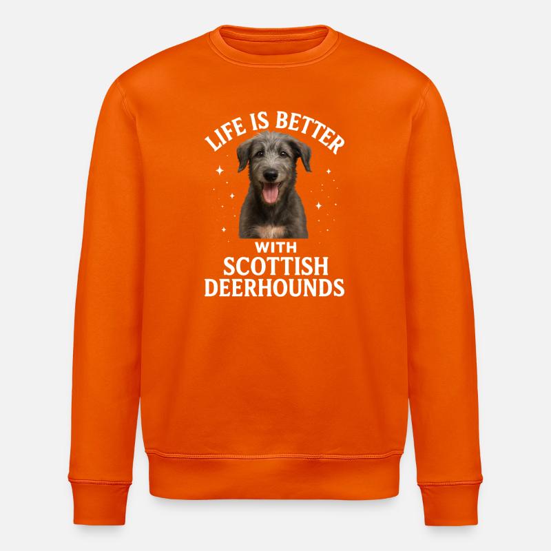 Scottish Deerhound - Stanley/Stella Unisex Bio-Sweatshirt ROLLER - Tieforange