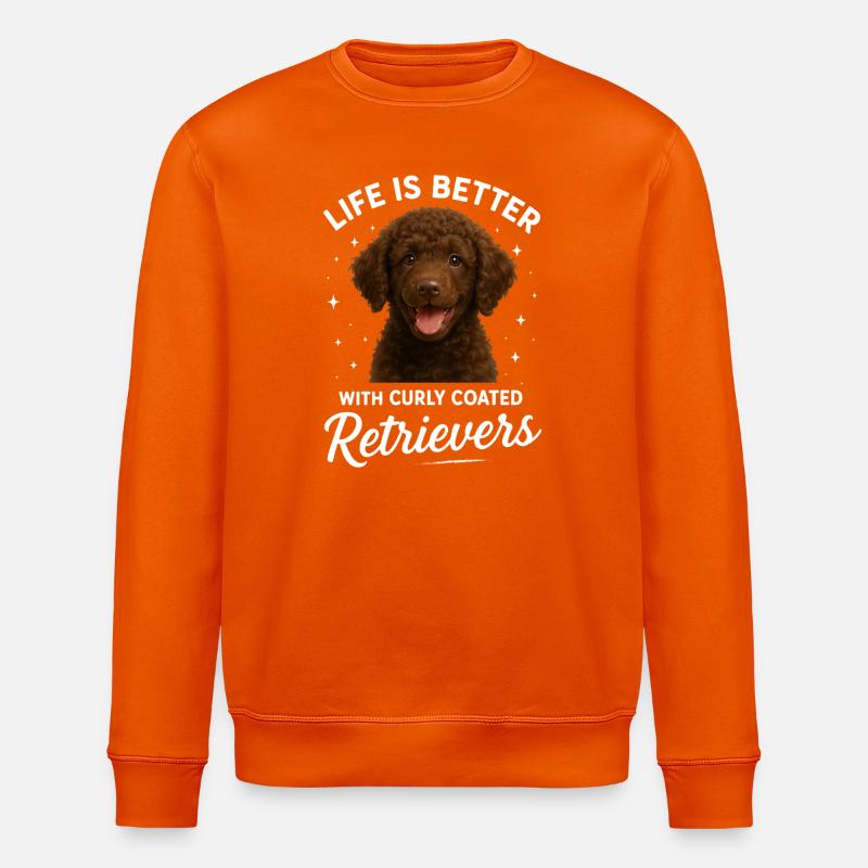 Curly Coated Retriever - Stanley/Stella Unisex Bio-Sweatshirt ROLLER - Tieforange