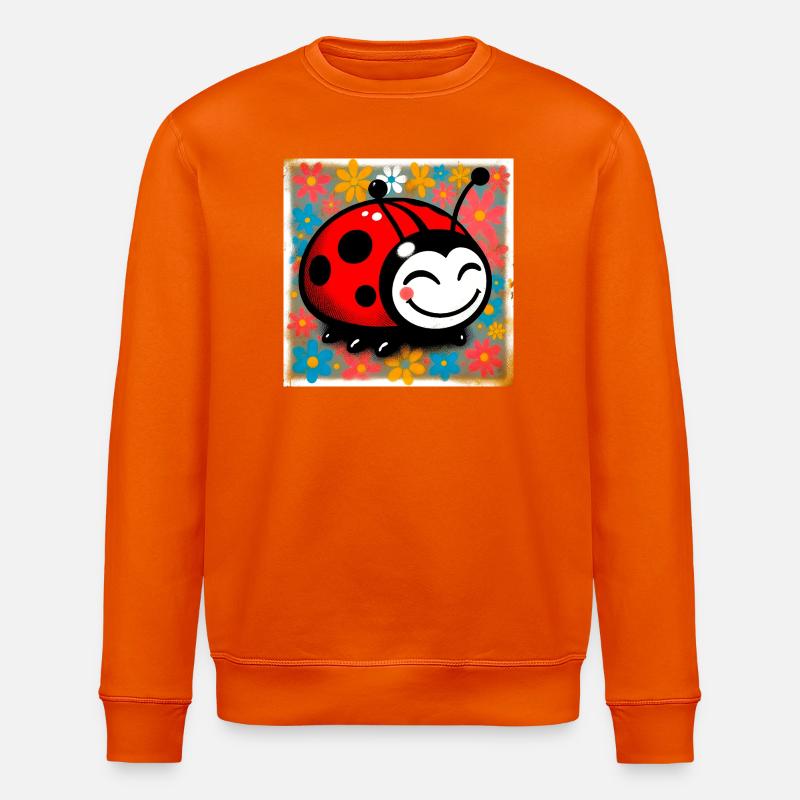 Marienkäfer - Stanley/Stella Unisex Bio-Sweatshirt ROLLER - Tieforange