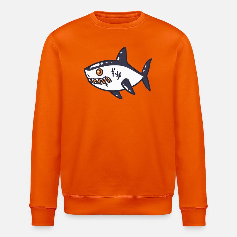 requin Halloween bande dessinée drôle - Sweat bio ROLLER Stanley/Stella Unisexe - orange profond