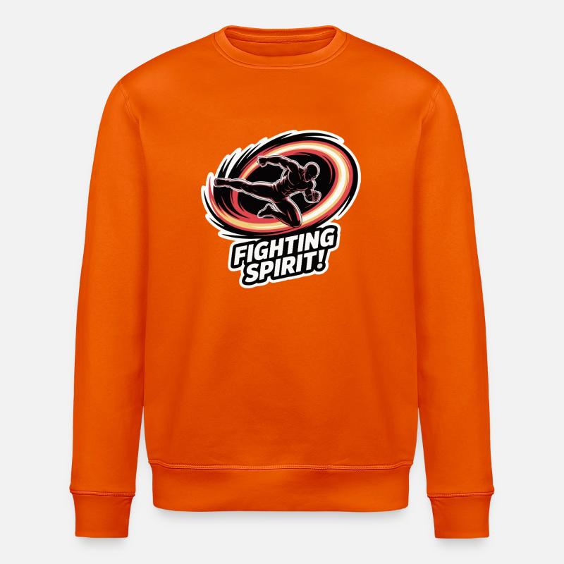 Ausbruch des Kampfgeistes - Stanley/Stella Unisex Bio-Sweatshirt ROLLER - Tieforange