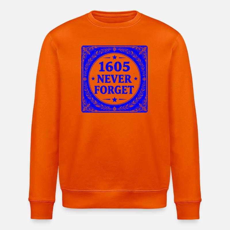 Blauer Schießpulver-Stempel - Stanley/Stella Unisex Bio-Sweatshirt ROLLER - Tieforange