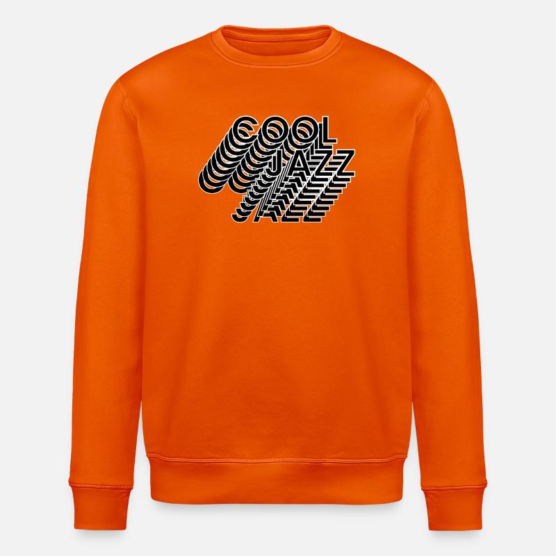 Lignes cinétiques de jazz cool - Sweat bio ROLLER Stanley/Stella Unisexe - orange profond