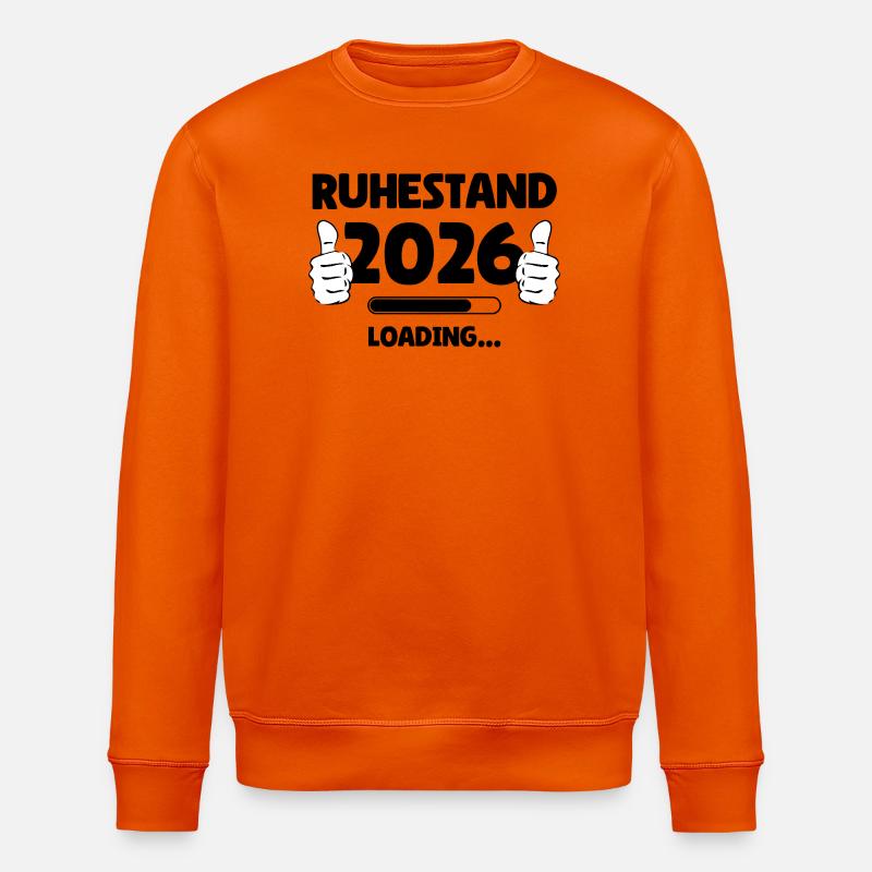 Ruhestand 2026 Loading - Stanley/Stella Unisex Bio-Sweatshirt ROLLER - Tieforange