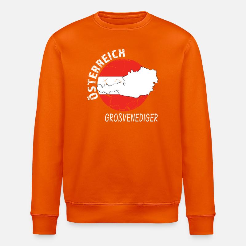 Großvenediger - Stanley/Stella Unisex Bio-Sweatshirt ROLLER - Tieforange