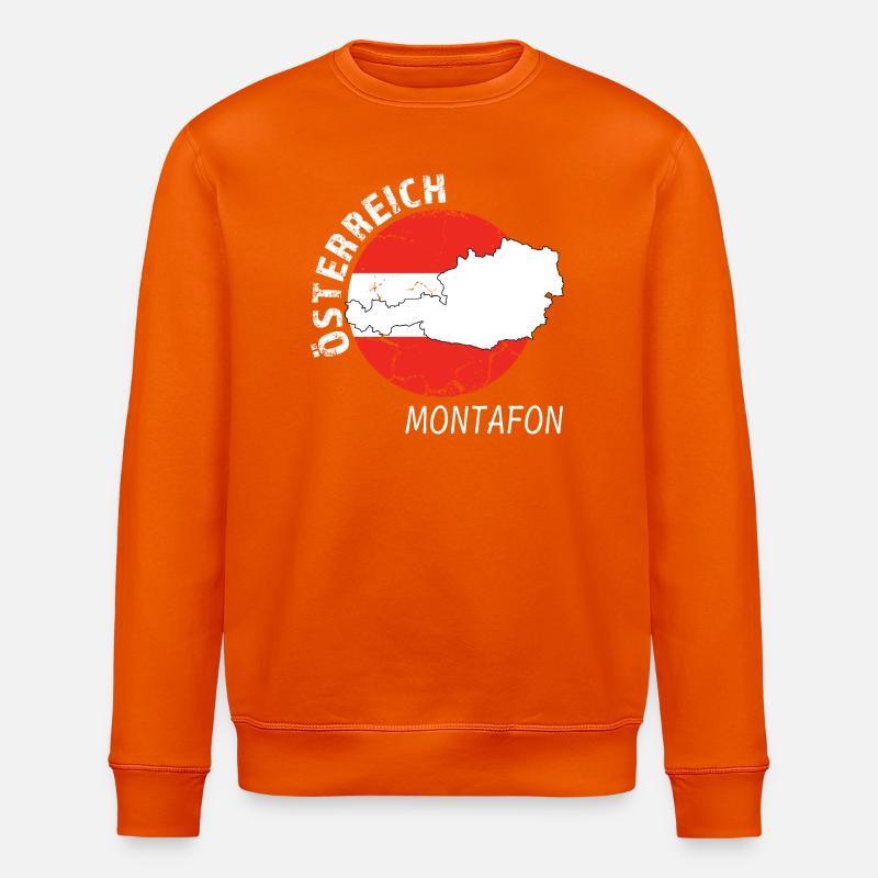 Montafon - Sweat bio ROLLER Stanley/Stella Unisexe - orange profond